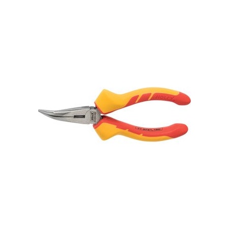 Holex Snipe-nose pliers- angled VDE insulated- Overall length: 160mm 713751 160